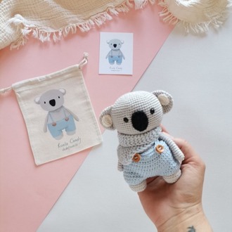 Amigurumi Erkek Koala Candy Oyuncak