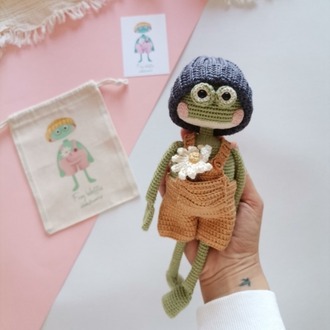 Amigurumi Kurbağa Waffle Oyuncak