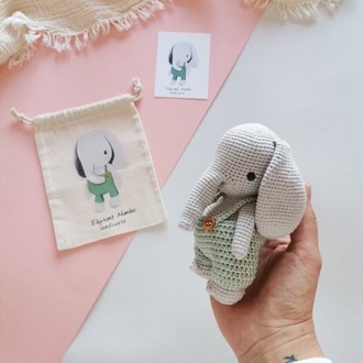 Amigurumi Erkek Fil Mumbo Oyuncak 
