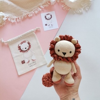 Amigurumi Aslan Ollie Oyuncak 