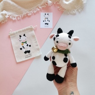 Amigurumi İnek Otis Oyuncak 
