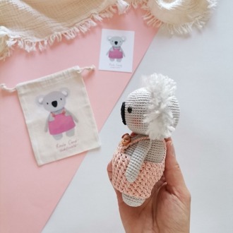 Amigurumi Kız Koala Candy Oyuncak