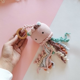 Amigurumi Denizanası Jill Oyuncak (Müzik Kutusuz)