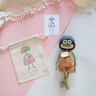 Amigurumi Kurbağa Waffle Oyuncak