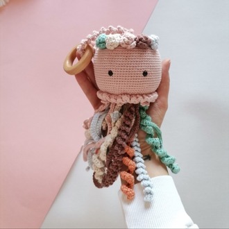 Amigurumi Denizanası Jill Oyuncak (Müzik Kutusuz)