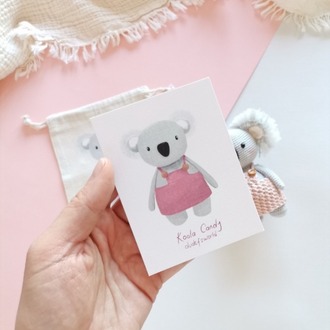 Amigurumi Kız Koala Candy Oyuncak