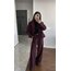 Bordo blazer takım