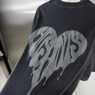 Allsaints Oversize T-Shirt Antrasit Yıkamalı (Orjinal)