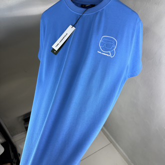 Karl Lagerfeld Orjinal Etiketli T-Shirt Mavi