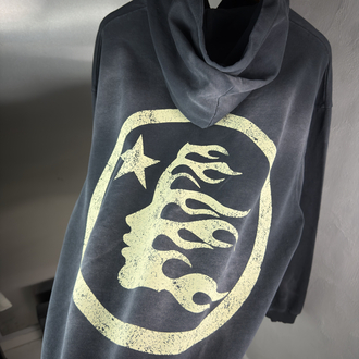 Hellstar Orjinal Etiketli Kapüşonlu Sweatshirt (Yıkamalı)