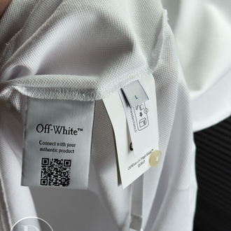 Off White Orjinal Etiketli Polo Yaka Beyaz