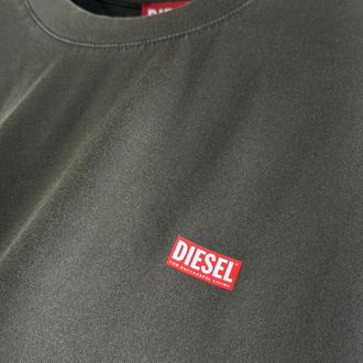 DSL Orjinal Etiketli T-Shirt Koyu Haki (Yıkamalı)