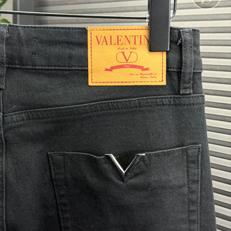 Valentino Orjinal Etiketli Kot Pantolon Siyah 