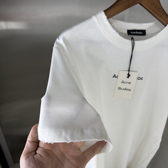 Acne Studios Orjinal Etiketli T-Shirt Beyaz (Oversize)