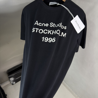 Acne Studios Orjinal Etiketli T-Shirt Siyah (Oversize)