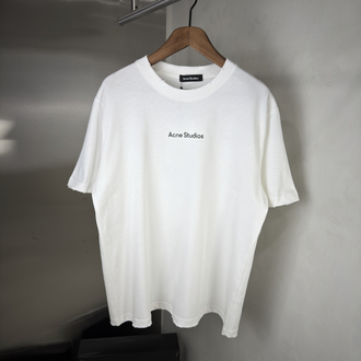 Acne Studios Orjinal Etiketli T-Shirt Beyaz (Oversize)