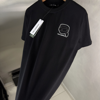 Karl Lagerfeld Orjinal Etiketli T-Shirt Siyah