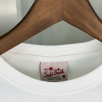 MC2 Saint Barth Orjinal Etiketli T-Shirt Beyaz
