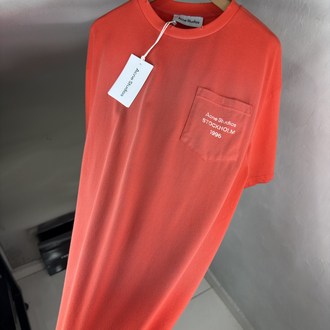Acne Studios Orjinal Etiketli T-Shirt Nar Çiçeği (Oversize)
