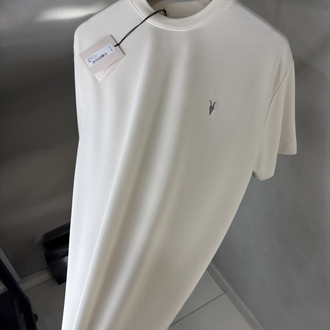 AllSaints Orjinal Etiketli T-Shirt Açık Bej (Modal Pike)