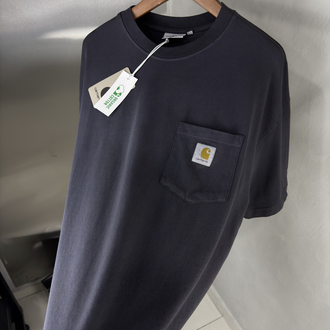Carhartt Oversize Yıkamalı T-Shirt Siyah (Orjinal)