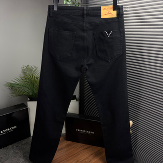 Valentino Orjinal Etiketli Kot Pantolon Siyah 