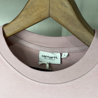 Carhartt Oversize Yıkamalı T-Shirt Pembe (Orjinal)