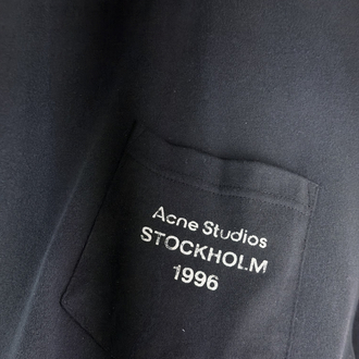 Acne Studios Orjinal Etiketli T-Shirt Siyah (Oversize)