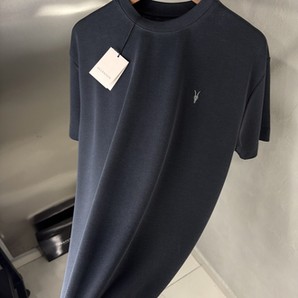 All Saints Orjinal Etiketli T-Shirt Koyu Antrasit (Modal Pike)