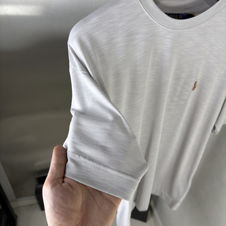 RL Orjinal Etiketli T-Shirt Gri (Flamlı Modal)