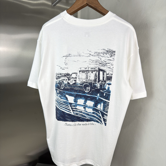 CP Company Orjinal Etiketli T-Shirt Beyaz