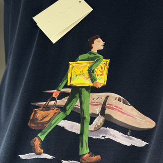 Drole De Monsieur Orjinal Etiketli T-Shirt Lacivert