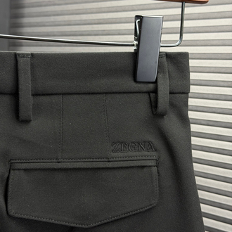 Zegna Orjinal Etiketli Kumaş Pantolon Siyah