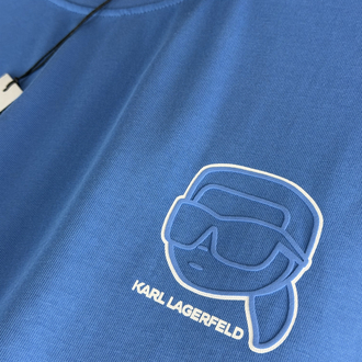 Karl Lagerfeld Orjinal Etiketli T-Shirt Mavi