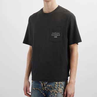 Acne Studios Orjinal Etiketli T-Shirt Siyah (Oversize)