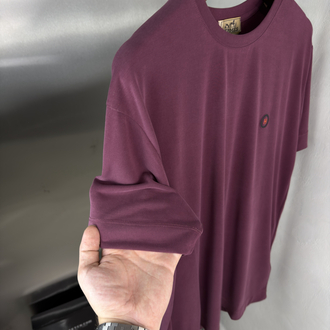 HRMS Orjinal Etiketli T-Shirt Bordo (Modal)