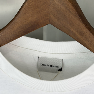 Drole De Monsieur Orjinal Etiketli T-Shirt Beyaz
