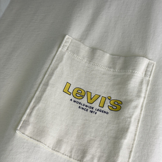 Levis T-Shirt Ekru Beyaz (Orjinal) (Sırt Detay)