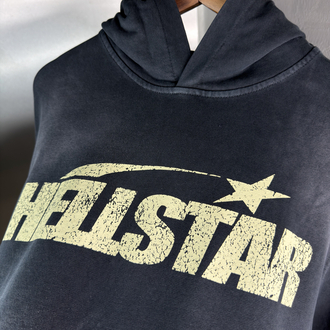 Hellstar Orjinal Etiketli Kapüşonlu Sweatshirt (Yıkamalı)