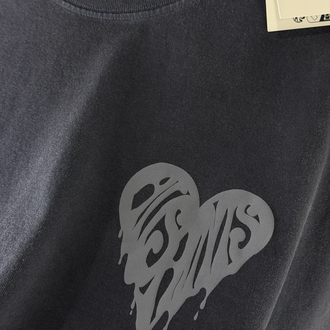 Allsaints Oversize T-Shirt Antrasit Yıkamalı (Orjinal)