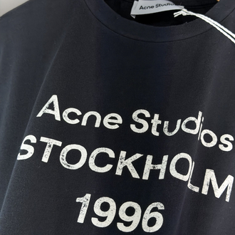 Acne Studios Orjinal Etiketli T-Shirt Siyah (Oversize)