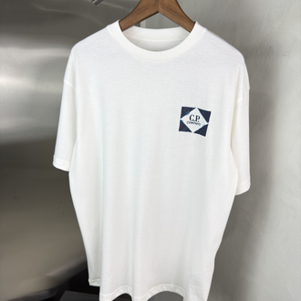 CP Company Orjinal Etiketli T-Shirt Beyaz