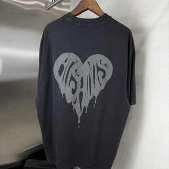 Allsaints Oversize T-Shirt Antrasit Yıkamalı (Orjinal)