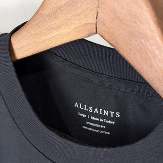 Allsaints Oversize T-Shirt Siyah (Orjinal)
