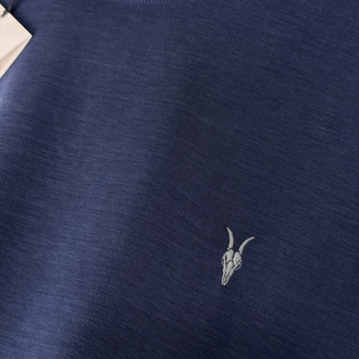 AllSaints Orjinal Etiketli T-Shirt Lacivert (Modal Pike)