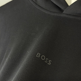 BSS Orjinal Etiketli Kapüşonlu Sweatshirt Siyah (Modal Pike)