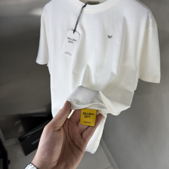 Gallery Dept Orjinal Etiketli T-Shirt Beyaz (Oversize)