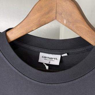Carhartt Oversize Yıkamalı T-Shirt Siyah (Orjinal)