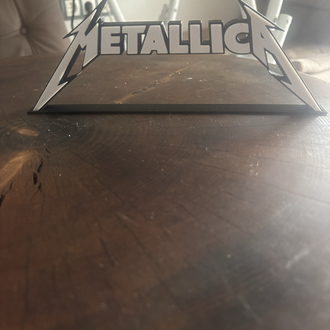 Metallica dekor stand + 2 bardak altlığı