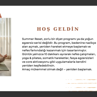 SUMMER RESET - 7 GÜNLÜK HAFİFLEME RESETİ